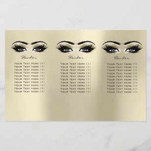 Ivory Öga Makeup Öga Lash DL 3-bipacksedel Flygblad