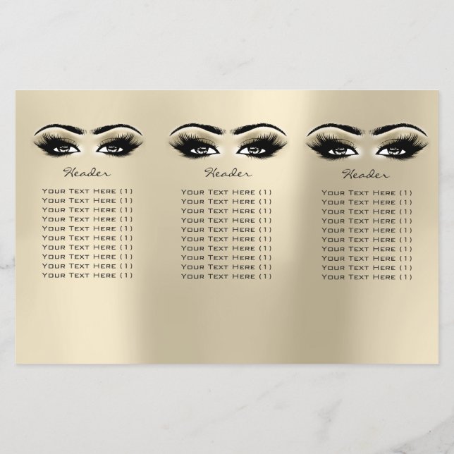 Ivory Öga Makeup Öga Lash DL 3-bipacksedel Flygblad (Baksidan)