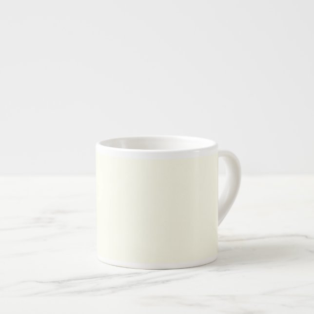 Ivory Pastel Solid Färg Espresso Mugg Espressomugg (Framsida höger)