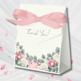 Ivory Pink Vintage Garden Roses Bridal Shower Presentaskar
