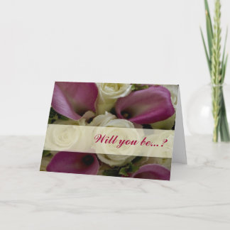 Ivory ro &calla lilly Kommer du att bli min brides Inbjudan