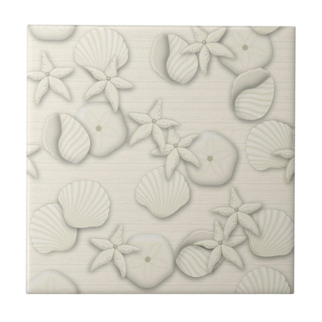 Ivory Seashells Kakelplatta (Framsidan)