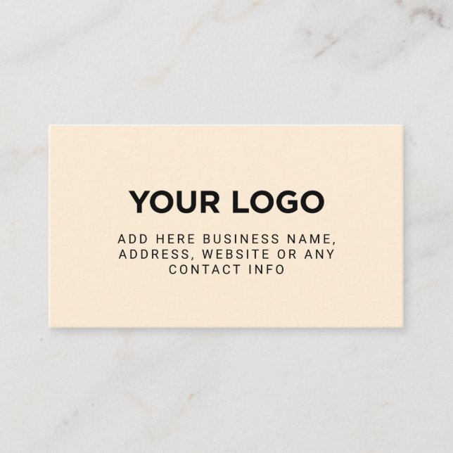 Ivory | Simple Company Logo Visitkort (Framsida)