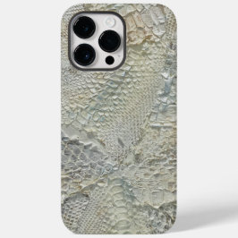 Ivory Snake Skin iPhone 14 Fodral