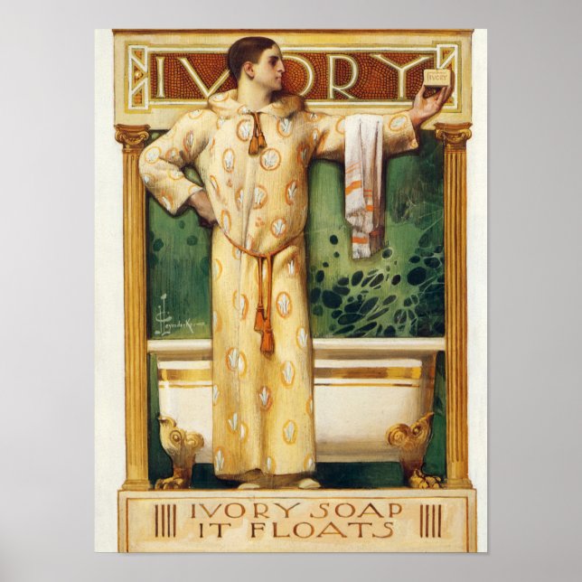 Ivory Soap det Flyter, Ivory Magazine, 1900 Poster (Framsidan)