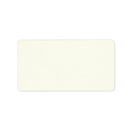 Ivory Solid Färg Adressetikett