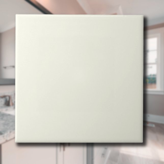 Ivory Solid Färg | Klassisk Elegant Kakelplatta (Skapare uppladdad)