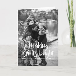 Ivory Starry Skapar Spirits Bright Helgdag Photo Helgkort