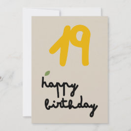 IVORY VINES - Birthday Blommigt Inbjudningskort