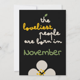 IVORY VINES - Birthday Blommigt Inbjudningskort