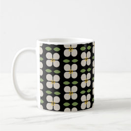 IVORY VINES - Blommigt Black and White Mugg