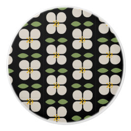 IVORY VINES - Blommigt Ceramic Knob Knopp