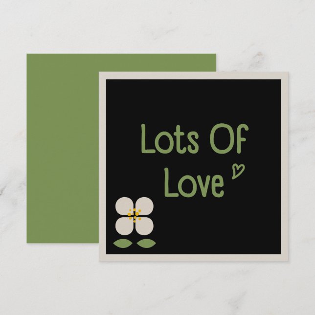 IVORY VINES - Inbjudningskort för Blommigt i Mors  (Fram/baksida)