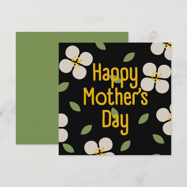 IVORY VINES - Inbjudningskort för Blommigt i Mors  (Fram/baksida)