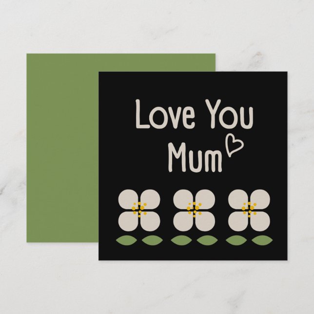 IVORY VINES - Inbjudningskort för Blommigt i Mors  (Fram/baksida)