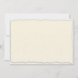 Ivory White Faux Deckle Spara datummallen Datumet