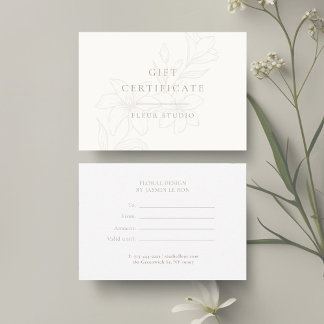 Ivory & White | Modern Boho-minimala Blommigt