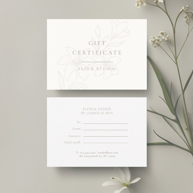 Ivory & White | Modern Boho-minimala Blommigt (Skapare uppladdad)