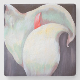 Ivory White Orchid med Lilac Lemon Hues Stenunderlägg