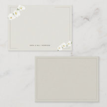 Ivory White Orchids Simple Elegant bröllop par