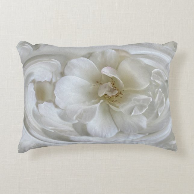 Ivory White Prydnadskudde (Framsidan)