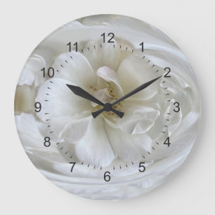 Ivory White Stor Klocka
