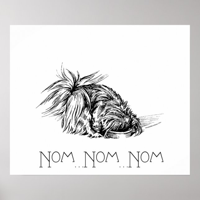 Ivrig Ätare Peke Poster (Framsidan)