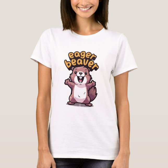 Ivrig Bäver T Shirt (Framsida)