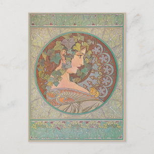 Ivy - Alphonse Mucha Vykort