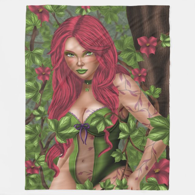 Ivy, den giftiga flickan fleecefilt (Framsidan)