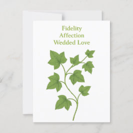 Ivy - Fidelity, kärlek, ogrät kärlek Vykort