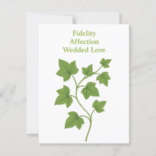 Ivy - Fidelity, kärlek, ogrät kärlek Vykort