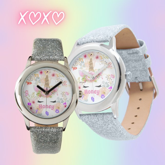 IVY - Girls Named Unicorn Dreams Personlig Armbandsur (Skapare uppladdad)