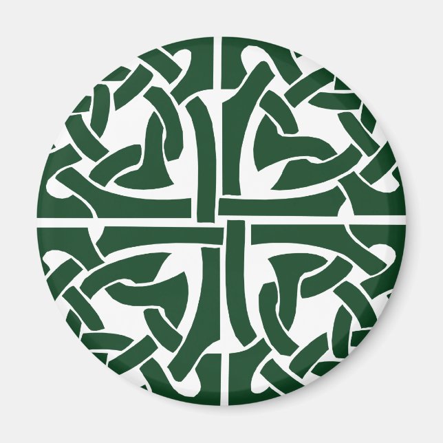 Ivy Grönt Celtic Knotwork Magnet (Framsidan)