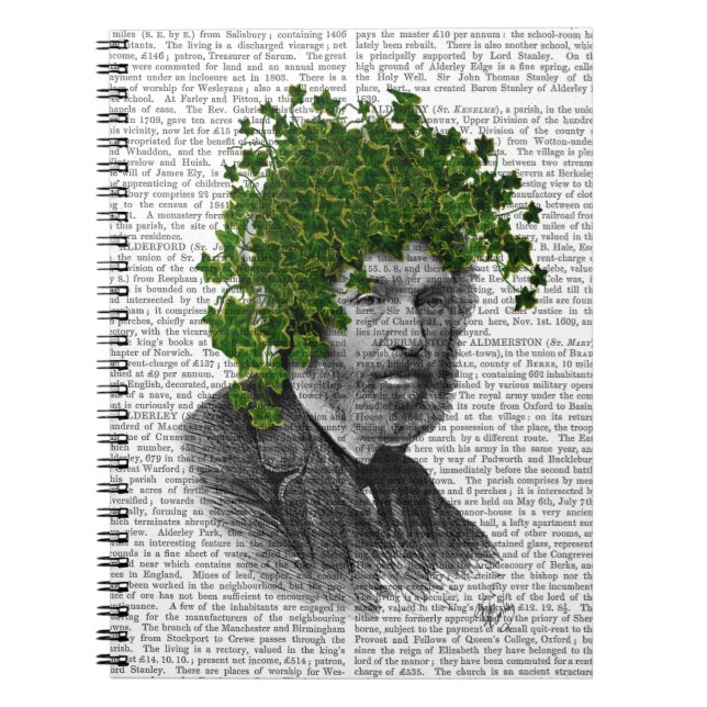 Ivy Head Plant Head Anteckningsbok (Framsidan)