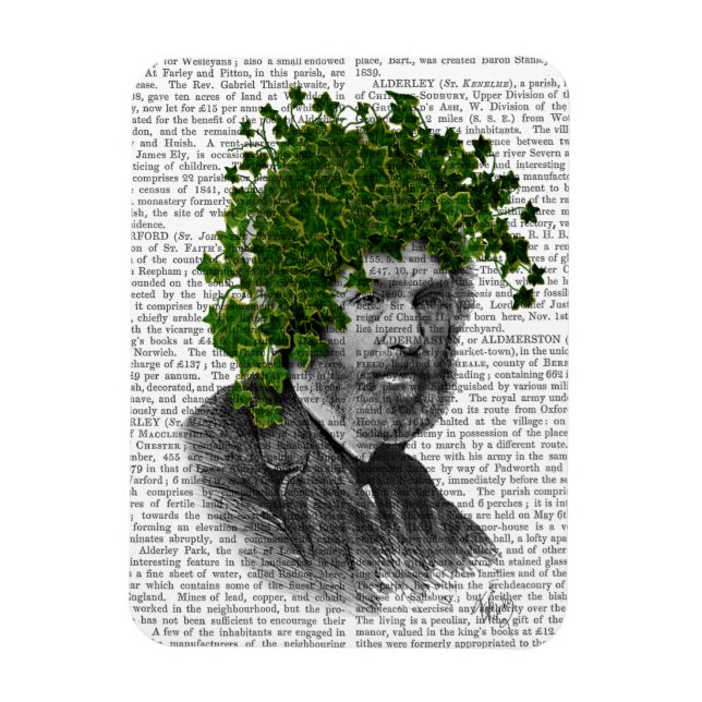 Ivy Head Plant Head Magnet (Vertikal)