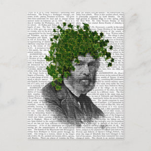 Ivy Head Plant Head Vykort