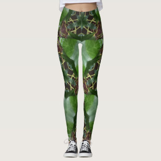 Ivy löv mönster leggings