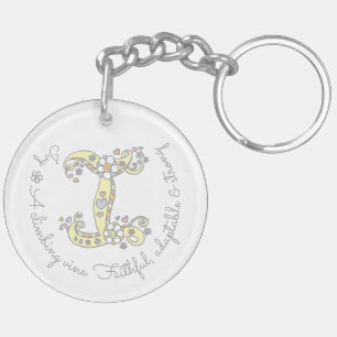 Ivy monogram brev I namn och nyckelring