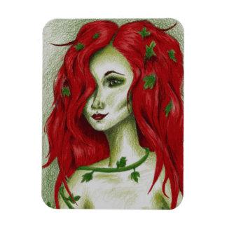 Ivy Nymph Sexy Rödhårig Sprite Fairy Fantasy Art Magnet