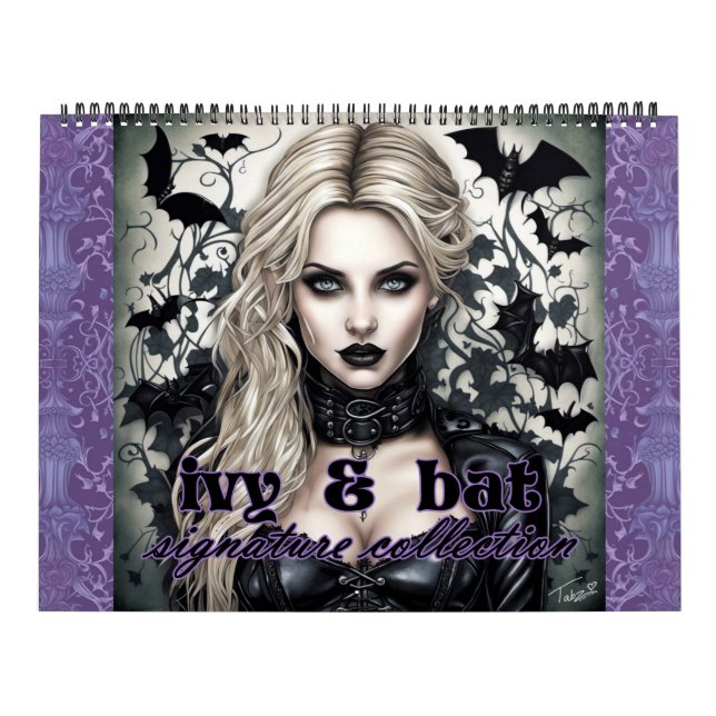 Ivy och Fladdermus Namnteckning samlingskalender Kalender (Omslag)