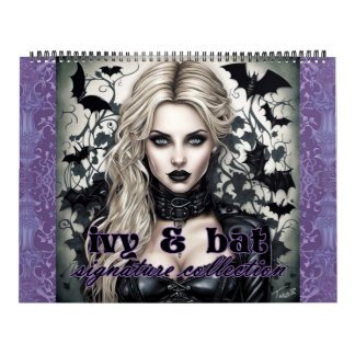 Ivy och Fladdermus Namnteckning samlingskalender Kalender