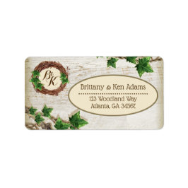 Ivy och Willow Bröllop adressetiketter