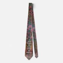 Ivy på träd med Motto      -   Neck Tie