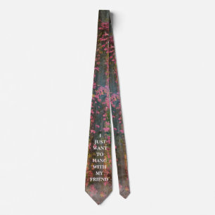 Ivy på träd med Motto - Neck Tie Slips