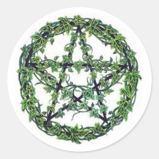Ivy Pentacle Sticker Runt Klistermärke