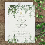 Ivy & Sage Monogram Bröllop Inbjudningar<br><div class="desc">Den här bröllopsinbjudan är en del av Ivy & Sage Monogram bröllopssviten skapat av enbart Farmhouse Press. Dess enkla grå lövfall uppfylls av brudgummens monogram. Du kan också ändra färg i monogrammet brev eller ta bort det om du vill.</div>