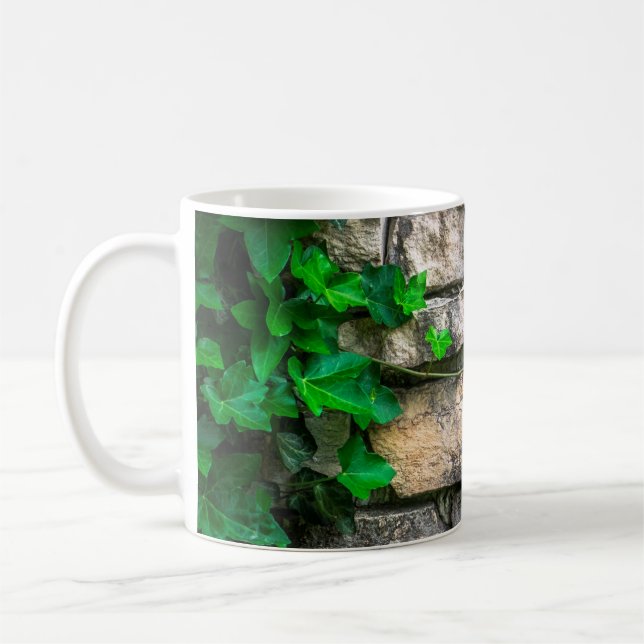 Ivy vine löv plantblad kaffemugg (Vänster)