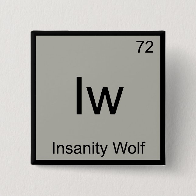 Iw - Insanity Varg Chemistry Inslag Symbol Memb T Knapp (Framsida)