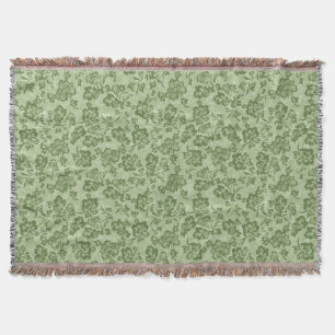 Iwalani Vintage Hawaiian Moss Blommigt Mysfilt
